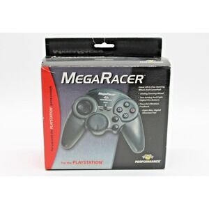 MEGA RACER Steering Racing Wheel Controller for PLAYSTATION 1 PSONE w/box